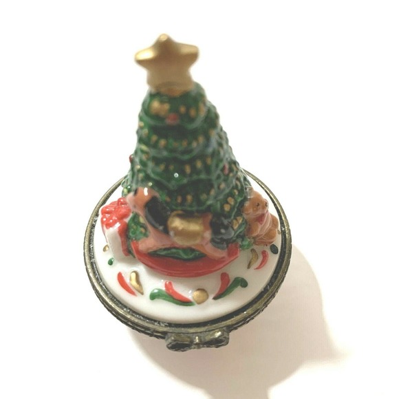Trinket Boxes Collectible Small - Christmas Tree Collectible Decor Trinket Box - Picture 2 of 8